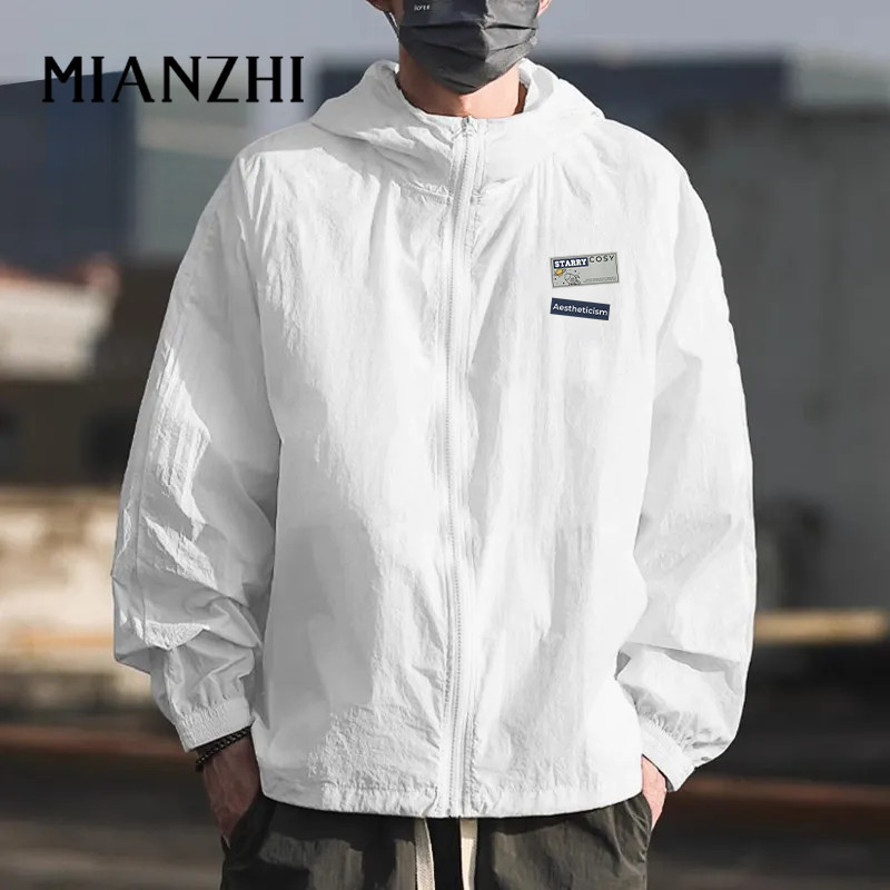 MIANZHI ✨ส่งจากกรุงเทพฯ✨ เสื้อแจ็กเก็ตฮู้ดกันUPF50+ Ice Silk✨น้ำหนักเบา+รูระบายอากาศ✨ผู้ชาย-ผู้หญิงใ