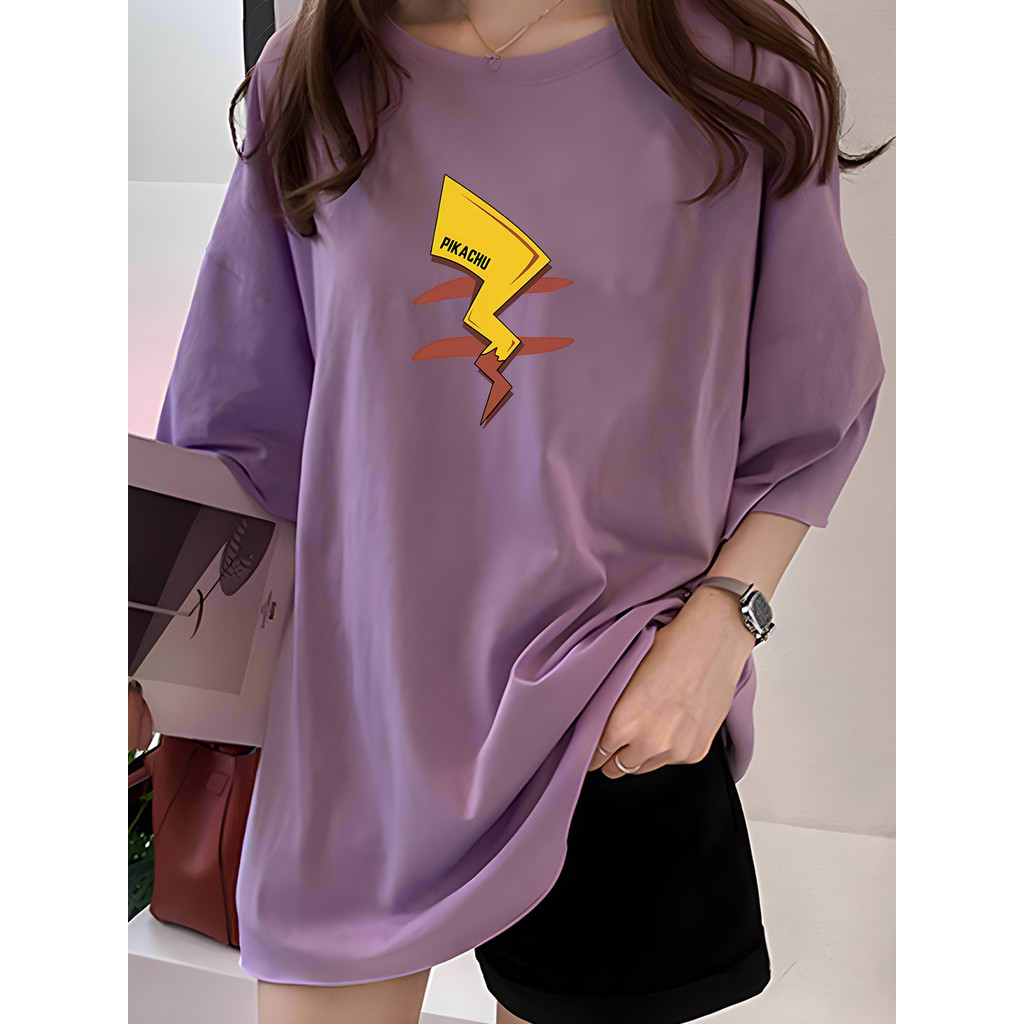 [AMYGO] M-5XL TShirt ผู้หญิงหลวมเสื้อยืดผู้หญิง 2Y666 T เสื้อเสื้อ T hirt ผู้หญิง T เสื้อผู้หญิง TSh