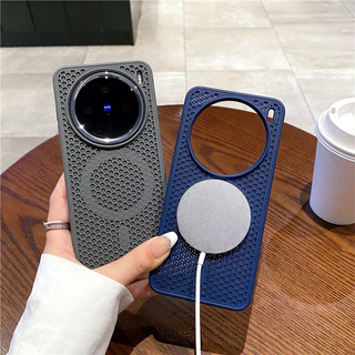 เคสโทรศัพท์สําหรับVivo X200 Pro mini X100 Proตาข่ายกระจายความร้อนเกราะป้องกันTPU + PC anti DROPเปลือกแม่เหล็กฤดูร้อนเฉพาะ