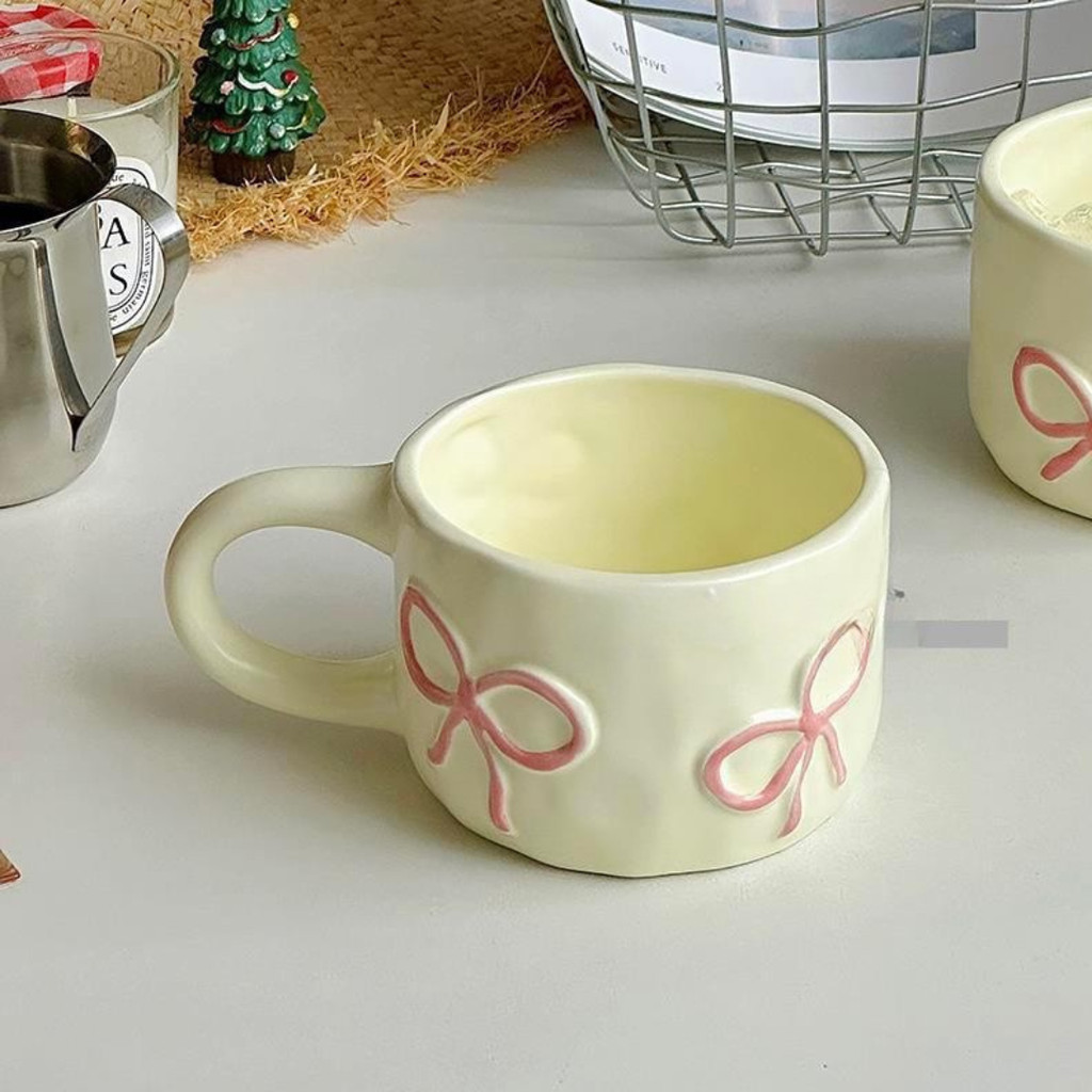 [siggi] YOUNG-MI Coquette Aesthetic Korean Cup / Premium Ceramic Cup / Aesthetic Cafe Tableware