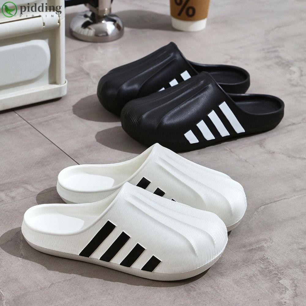 PIDDING รองเท้าแตะผู้ชายฤดูร้อน, รองเท้าแตะใส่ในบ้านคู่นุ่ม EVA, แฟชั่นกันน้ํากันลื่นรองเท้าห้องน้ําที่สะดวกสบายในร่ม/กลางแจ้ง