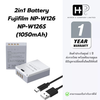 K&F NP-W126 / NP-W126S Battery with Type C Fast Charging แบต…