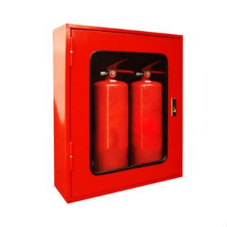 🔥ค่าส่งสำหรับ 1 ตู้🔥ตู้เก็บถังดับเพลิง 2 ถัง (ท่อคู่) รุ่นกร…
