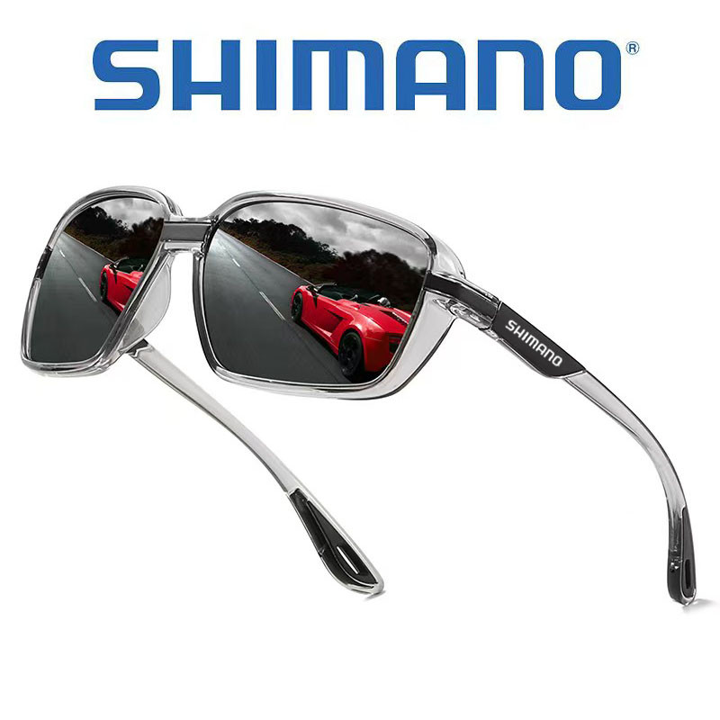 SHIMANO ชิมาโน่ แว่นกันแดดโพลาไรซ์ สำหรับขับรถและ outdoor activities แบบคลาสสิก กัน UV400 ออกแบบให้สวมใส่ขณะขี่จักรยาน พร้อมสไตล์ที่ทันสมัย