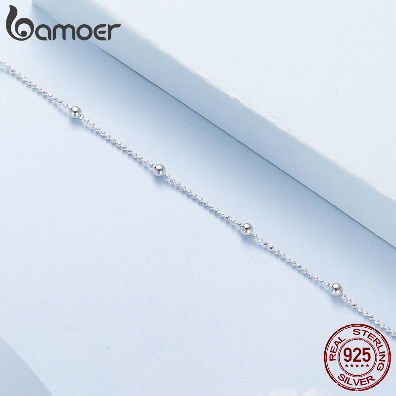 Bamoer خلخال فضة 925 بالخرز — صورة 4