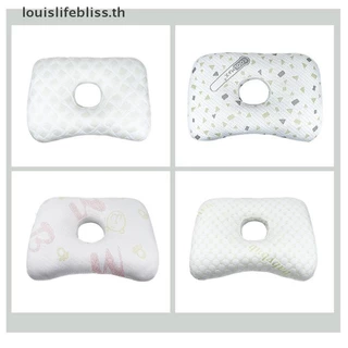 Louislifebliss ผ้าฝ้ายบรรจุเจาะหู Breathable Ergonomic พร้อมรูหูแบบพกพาสบายต่างหูใหม่