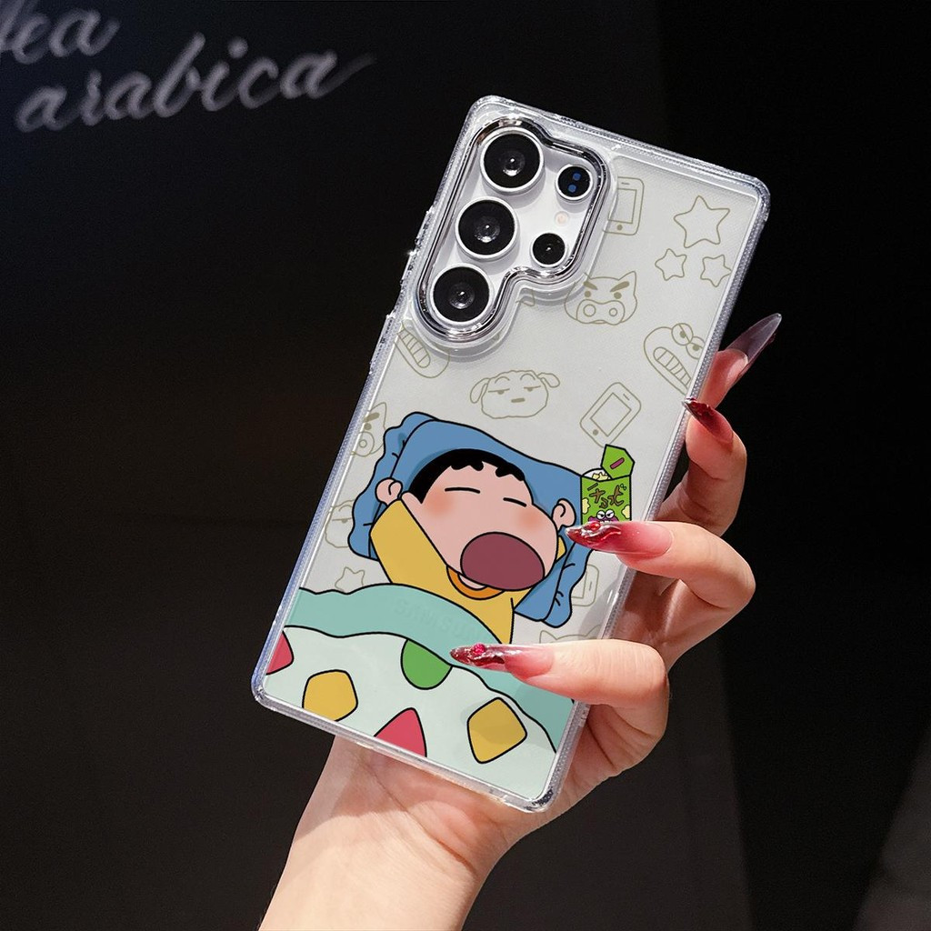 SAMSUNG โลหะใสกล้องเคสโทรศัพท์Xiaoxinการ์ตูนสําหรับSamsung A10S A05 A23 A14 A52 A54 A12 A16 A20S A33