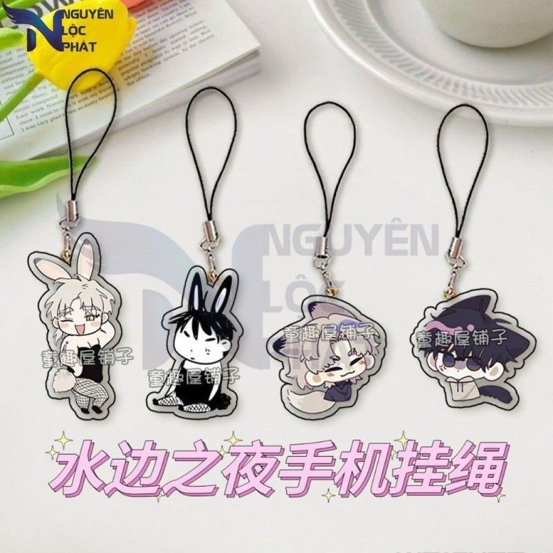 พวงกุญแจ, STANDEE Korea BL Manhwa Low Tide in Twilight Anime Phone Lanyard Yeo Taeju Kim Euihyun
