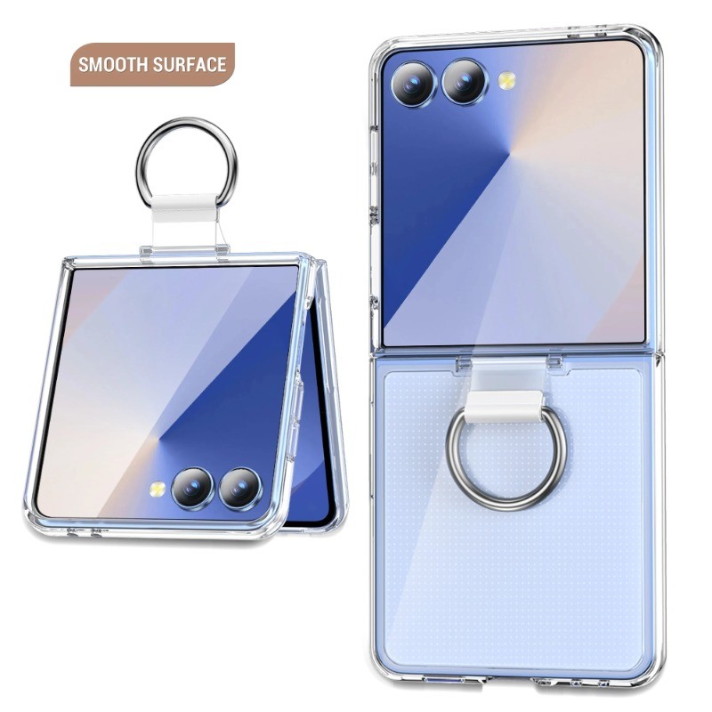 กันกระแทก Slim สําหรับ Samsung Galaxy Z Flip 7 กรณีการออกแบบสร้างสรรค์ Hard PC สีสัน Z Flip7 Flip Z7 พร้อมผู้ถือแหวนเคสโทรศัพท์ – โปรปัง