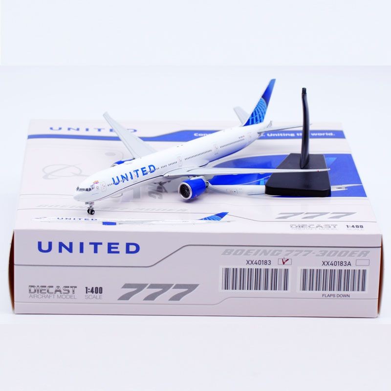 JCWING 1: 400 เครื่องบินโลหะผสมรุ่น United Airlines Boeing B777-300ER N2749U