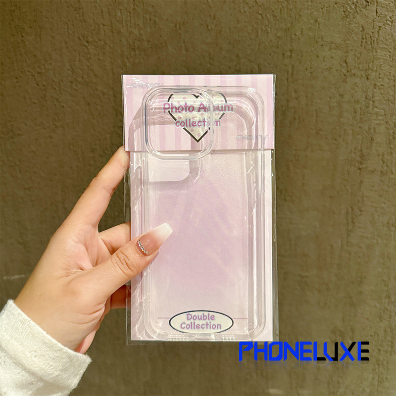 เคสใส สำหรับ iPhone ขอบนิ่มหลังแข็ง(TPU + PC ) เคสกันกระแทก 15 Pro Max 17 16 14 13 11 12 Pro Max 13 12 15 Pro 14 15 plus