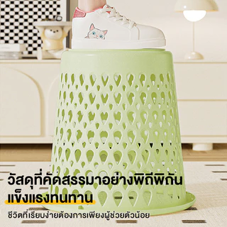 ถังขยะ ถังขยะมินิมอล ความจุขนาดใหญ่ ทนทาน ถังขยะพลาสติก ไม่มีฝาปิด ความสะดวกในการใช้งาน รูปลักษณ์สูง