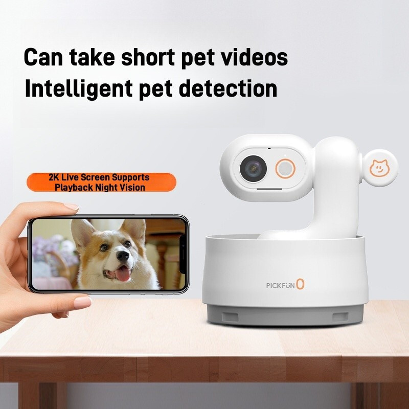 Pet Cam PO Pet AI Companion Cat Camera กล้องสัตว์เลี้ยงพร้อมเว็บแคมบ้านเสียงสําหรับสุนัขและแมวใหม่