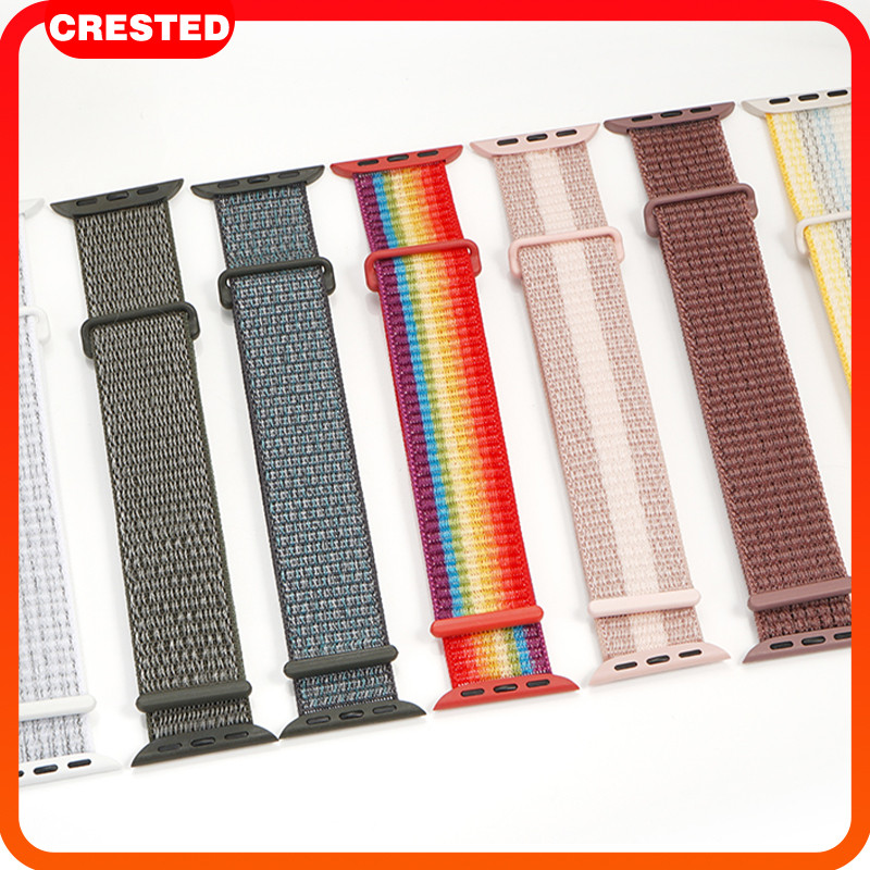 สายลูปไนลอน for Smartwatch Ultra 2 Series 10 9 8 7 6 5 4 3 49 46 45 42 41 มม. อุปกรณ์เสริมสร้อยข้อมือวงกีฬา
