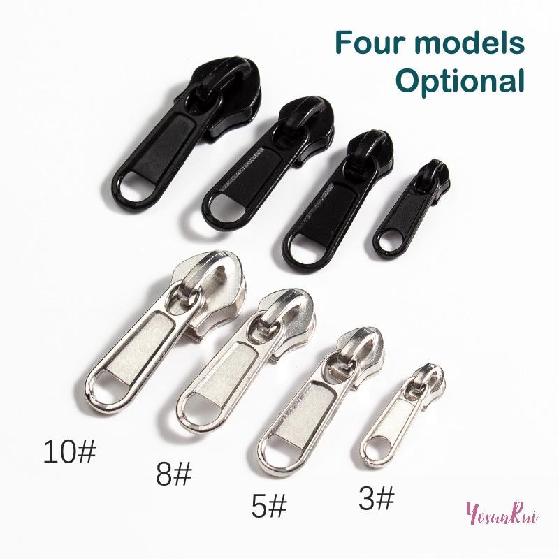 YosunRui] 5/8 ชิ้น 4 ขนาด Universal Fix ซิปซ่อมเปลี่ยน Slider ซิปสําหรับเย็บเสื้อผ้ากระเป๋ากระเป๋าเดินทาง Fix Repair ใหม่