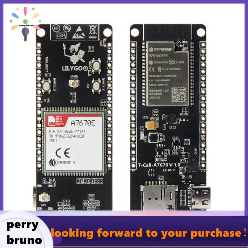 T-Call A7670 4G 2G ESP32 บอร์ดพัฒนา A7670E LTE GSM เครือข่าย ESP32-WROVER-E WiFi โมดูลไร้สาย