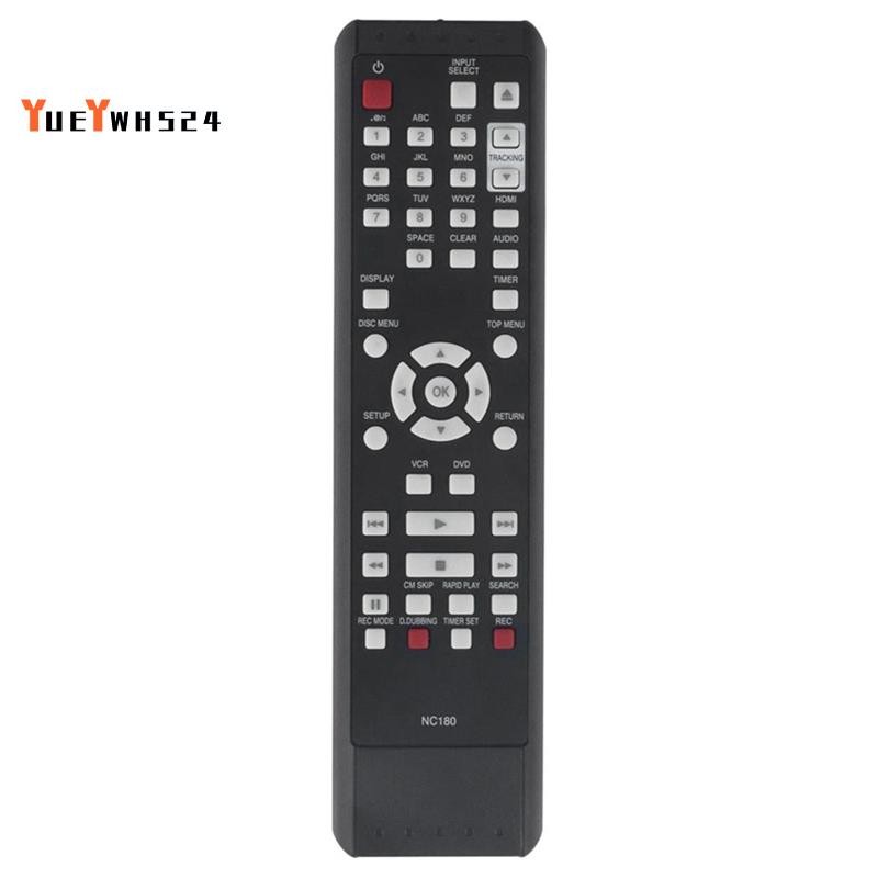 NC180 รีโมทคอนโทรลสําหรับ DVD VCR NC180UH ZV427FX4 ZV427FX4A Recorder