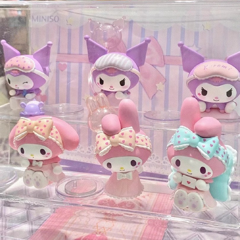 Sanrio โมเดลซานริโอ้ ส่งเร็วทันใจ กล่องจุ่มซานริโอ้ เมโลดี้ โมเดลน่ารัก ตุ๊กตาประดับตกแต่ง ของขวัญส