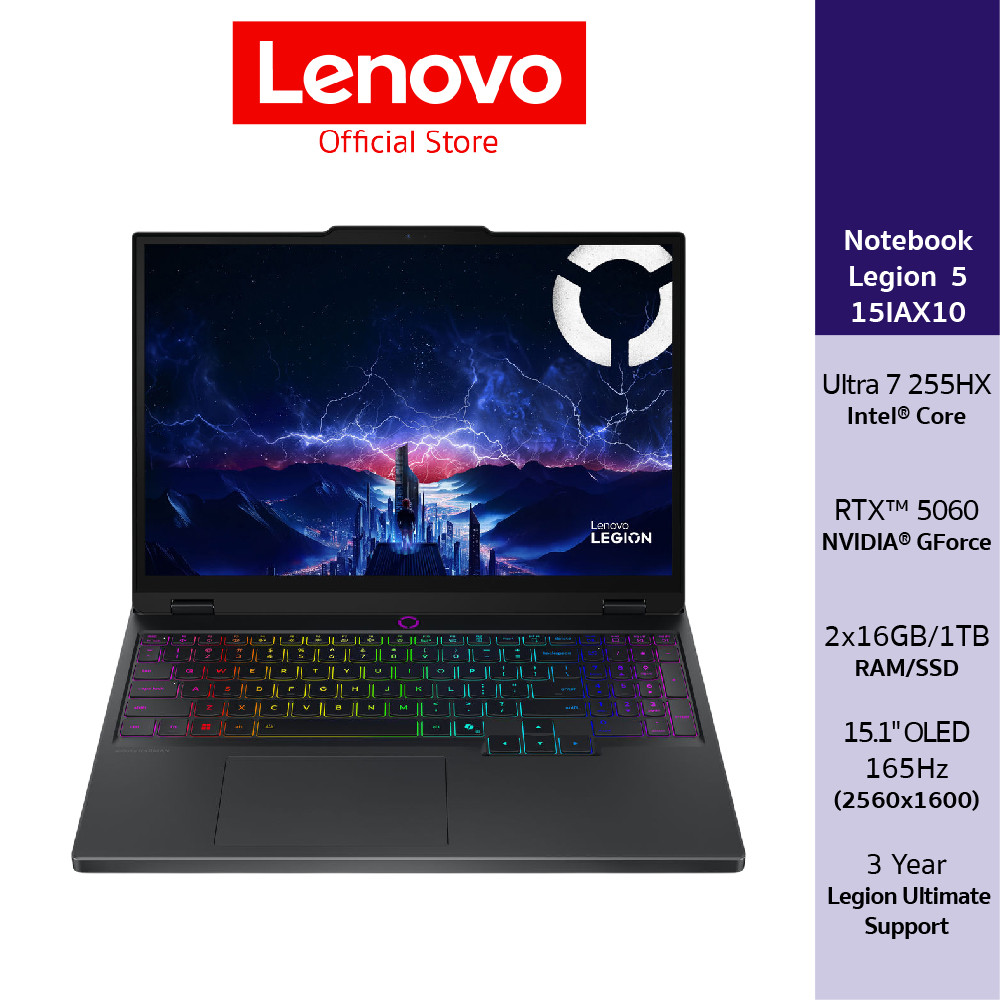 Lenovo Legion 5 15IAX10(83F0001KTA)Notebook Gaming Intel Core Ultra 7 255HX RTX 5060 2x16GB SSD 1TB 