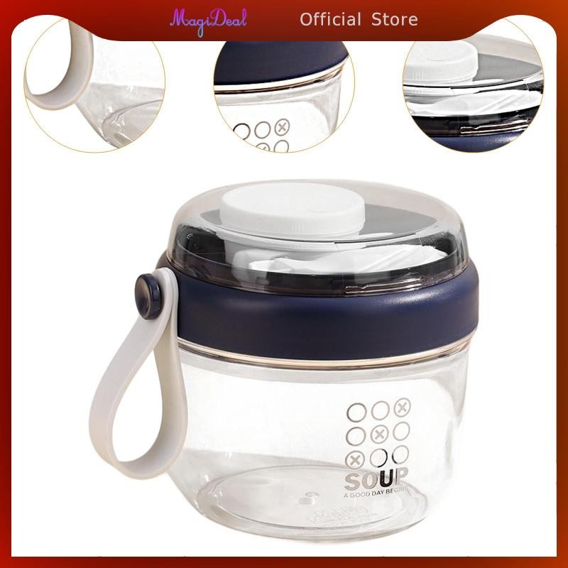 MagiDeal Salad Cup Overnight Oats Containers Oats Jars รูปที่ 5