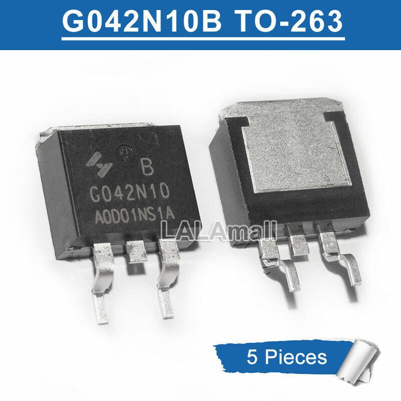 5pcs G042N10 TO263 GO42N10 G042N10B HYG042N10NS1B TO-263 SMD 100V/160A N-channel MOSFET ทรานซิสเตอร์
