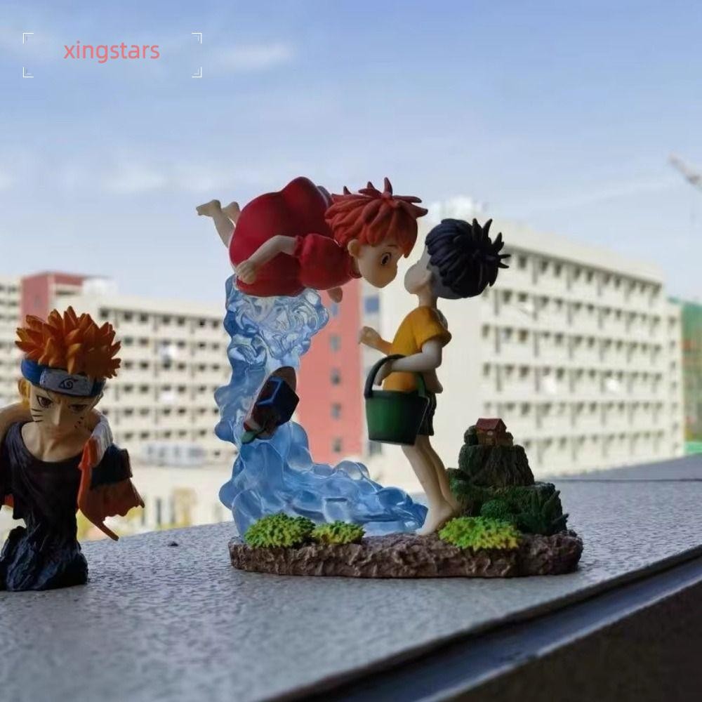 XINGSTARS Ponyo on The Cliff Figure, PVC Cute Ponyo Sousky Seagal Figure, Play Kid Gift Model Doll P