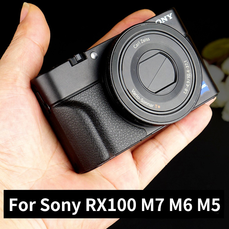 ยาง Skidproof Hand Grip สําหรับ Sony RX100 M7 M6 M5 7 6 5 WX500 กล้อง GQEL