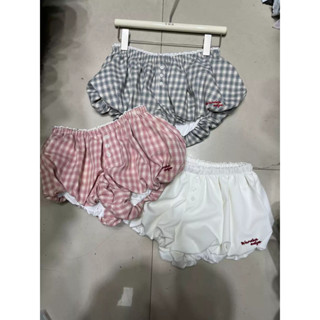 ลูกไม้เย็บปะติดปะต่อกันตัดลายสก๊อตดอกตูมกางเกงขากว้างสําหรับ…