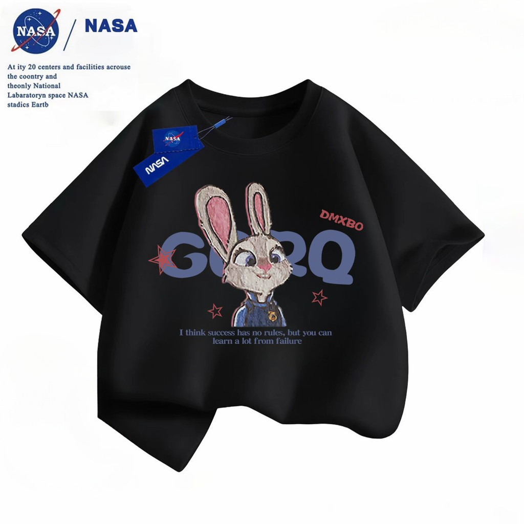 นาซ่า ซูโทเปีย เสื้อยืดแขนสั้นสําหรับเด็กชายและเด็กหญิง 2025 ร้อนขายผ้าฝ้ายเด็กเสื้อผ้าฤดูร้อน