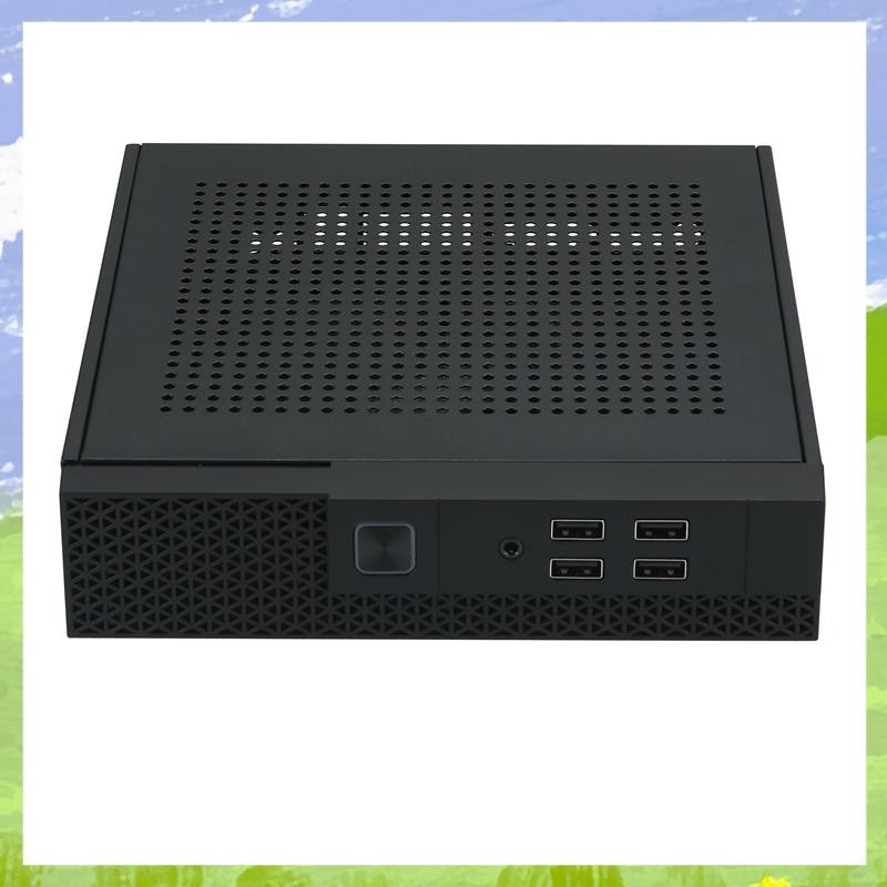 เคสคอมพิวเตอร์ Mini ITX แชสซีโฮสต์ HTPC USB2.0 ITX ตู้ควบคุมอุตสาหกรรมสําหรับสํานักงานธุรกิจใช้งานง่