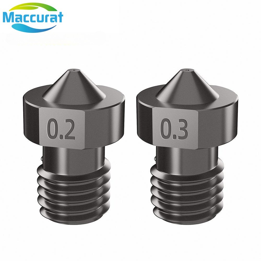 E3D V6 Nozzle Hardened Steel 1.75mm Filament M6 3D Printer Nozzle For Ender 3 Hotend Titan Extruder 