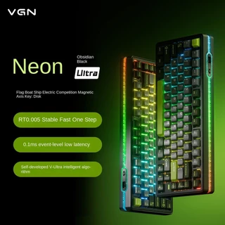 VGN Neon 75 ปะเก็น Hot-swappable RGB 8K คีย์บอร์ดสวิตช์แม่เหล็ก