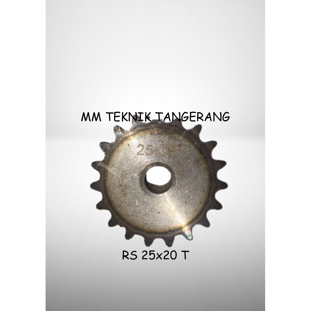เฟือง RS 25 x 20 T เกียร์โซ่เกียร์เดี่ยว Z 20T RS25 -1 25Z20 25X20T 25-1 ประเภท B ShopeeMMT