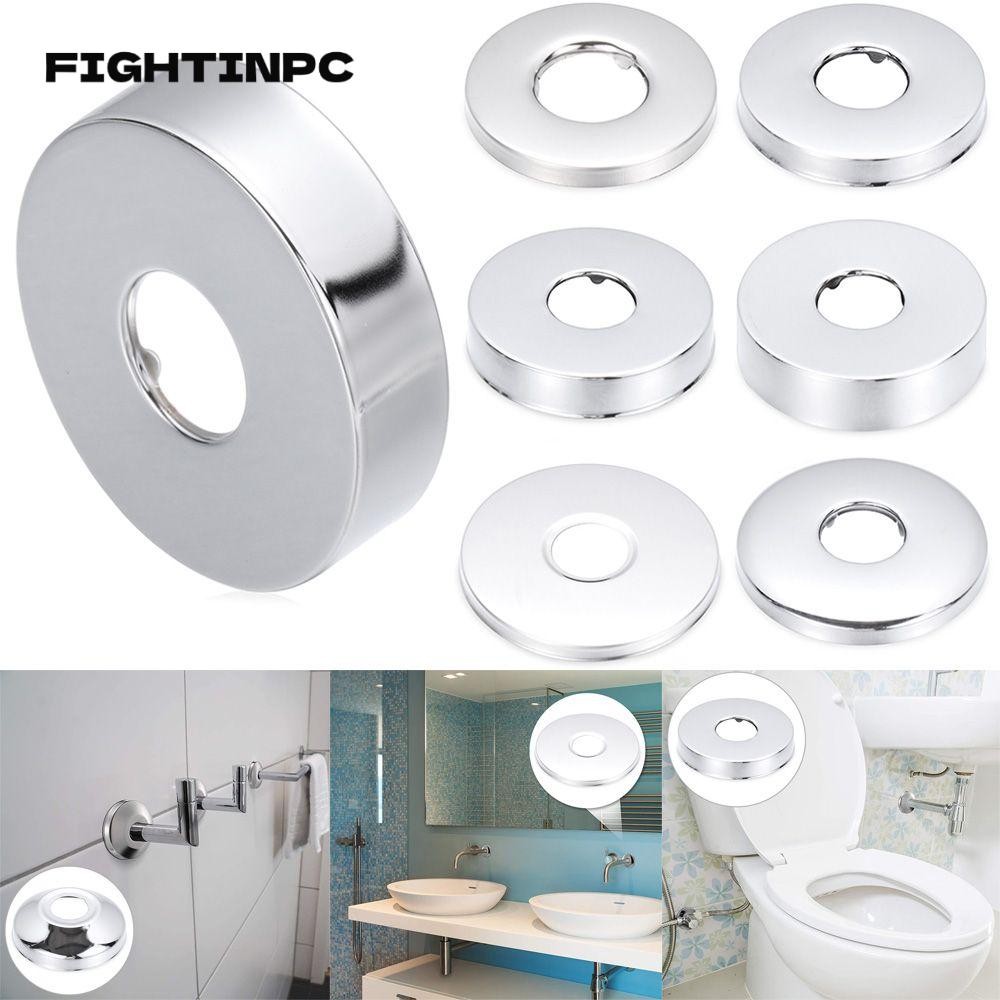 FIGHTINPC ครอบคลุมผนังท่อ Chrome Stainless Steel Wall Flange Faucet Decor