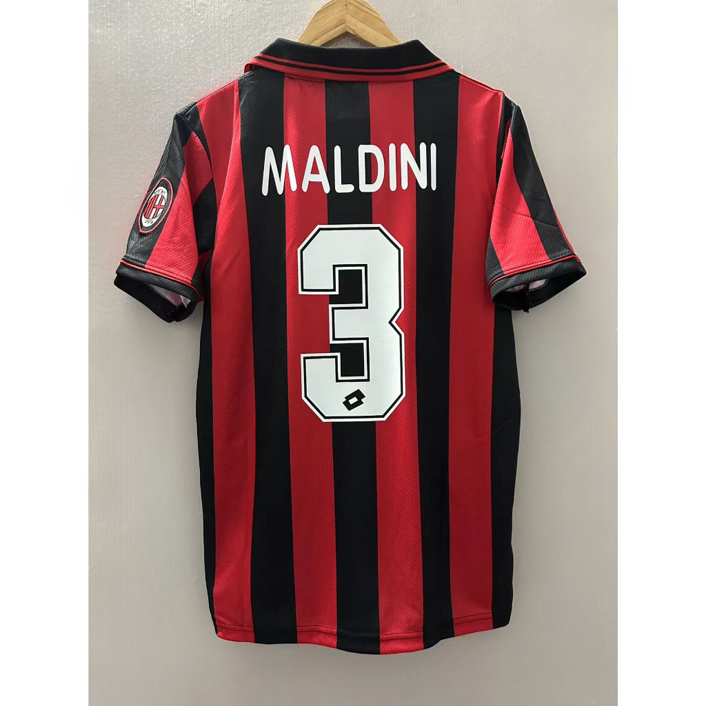 Retro: 96/97ac Milan เสื้อฟุตบอลคุณภาพสูง