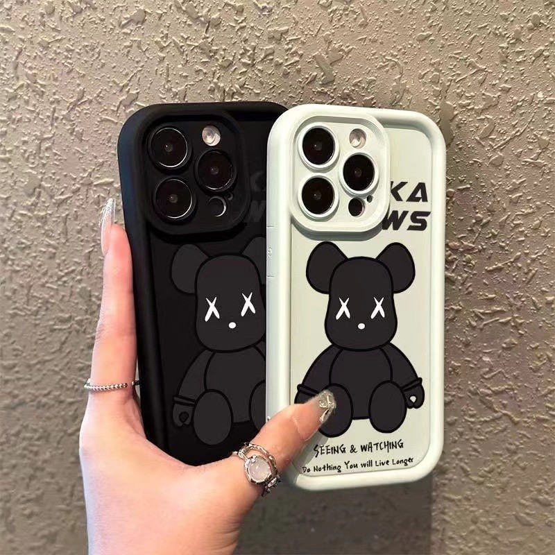 เคส Infinix Hot 60i Hot 60 4G Smart 10 Smart 10 Plus GT 30 Pro Note 50S Note 40S Note 50 Pro Plus Note 50X Note 50 Pro การ์ตูนหมีรุนแรงกล้องป้องกันเคสโทรศัพท์