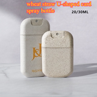 20/30ML U-Shapedฟางข้าวสาลีพลาสติกขวดสเปรย์กดน้ําหอมแอลกอฮอล…