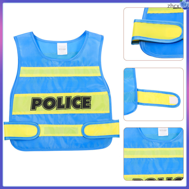 คอสเพลย์ตํารวจ VEST สําหรับเด็ก Ups เครื่องแต่งกายอาชีพ Man ชุดชุดสูท zhihuicx