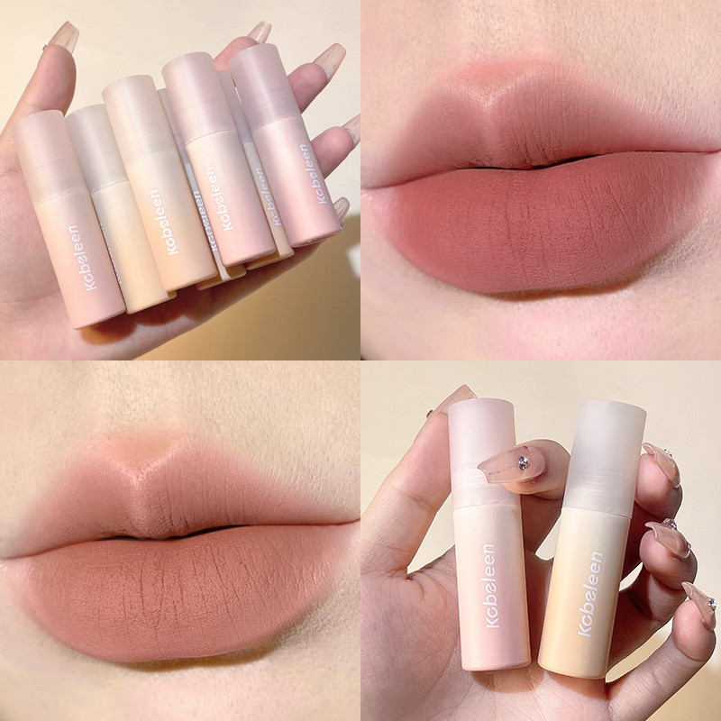 O2CS Desire ไวท์เทนนิ่ง Non-Stick Cup Lip Glaze ลิปสติกแนะนํา Matte Sister Mud An Nude Tender Matte 