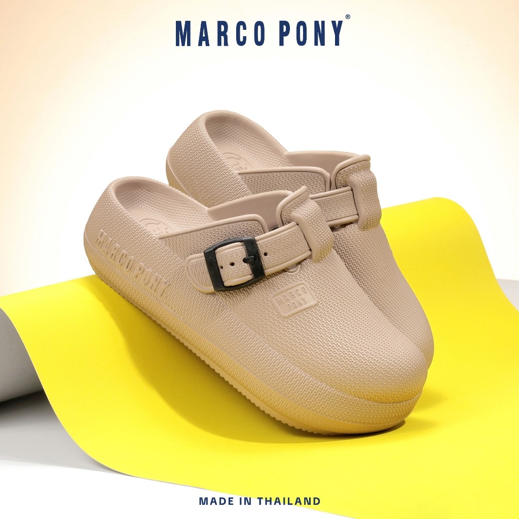 Marco Pony รุ่น MH9029 รองเท้าเปิดส้น รองเท้าแบบสวม สไตล์มินิมอล EVA กันน้ำ พื้น