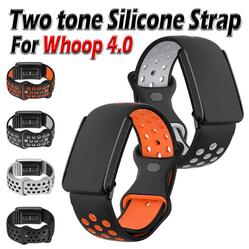 สําหรับ Whoop 4.0 Two tone Whoop สาย Hign end สายซิลิโคนฟิตเนส Breathable สายรัดข้อมือกีฬาปรับสายคล้