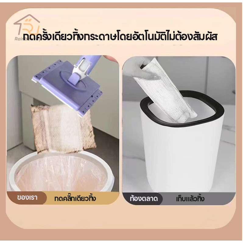 ไม้ถูพื้นไฟฟ้าสถิตย์ ไม้ถูพื้นดันฝุ่นขนาดเล็ก แบบแบน ใช้แล้วทิ้งใช้แล้วทิ้ง สําหรับทําความสะอาด - รูปที่ 2