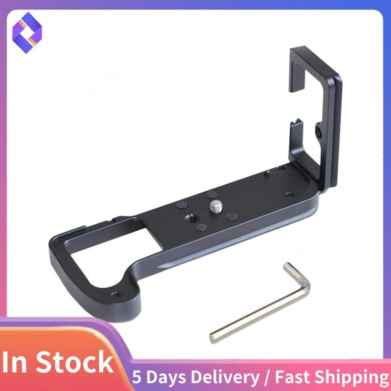 Quick Release Plate L Bracket Camera Grip สําหรับ X-H1 XH1 กล้อง Hand Grip ฐานแนวตั้ง L Bracket สีดํ