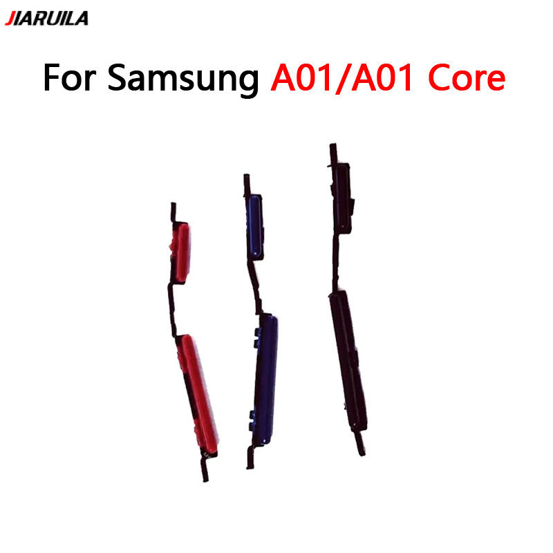 ปุ่มปรับระดับเสียง สวิตช์เปิดปิด ปุ่มควบคุมปิด สายเคเบิลแพรริบบิ้น สําหรับ Samsung Galaxy A01 A01 Co