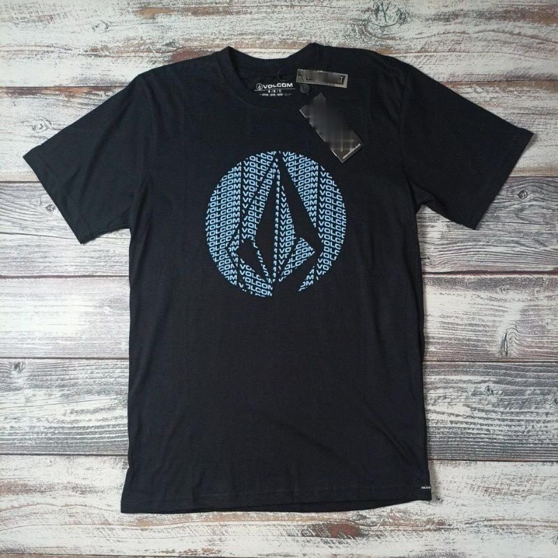 เสื้อยืดผู้ชาย Volcom สไตล์เรโทรเซอร์ฟ พิมพ์แขนสั้น ผ้าฝ้าย 100% ระบายอากาศสบาย อินเทรนด์ ไซส์ S-5XL