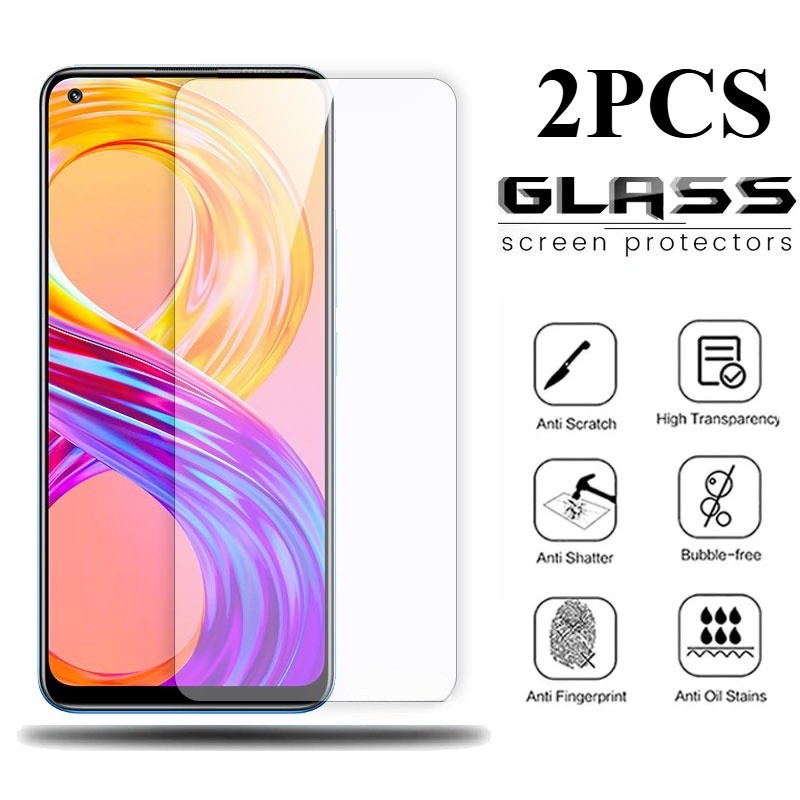 2PCS HD Clearกระจกนิรภัยฟิล์มสําหรับRealme 8s 8i 8 Pro 4G 5G Anti Spyความเป็นส่วนตัวAnti Scratchป้อง