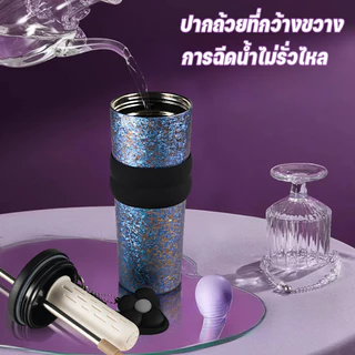 COD BIGCAR ถ้วยความร้อนไทเทเนียมบริสุทธิ์ 710ML ถ้วยฉนวนคุณภาพสูง เนื้อสัมผัสบางเบา ไทเทเนียมทั้งหมด ความรู้สึกหรูหรา