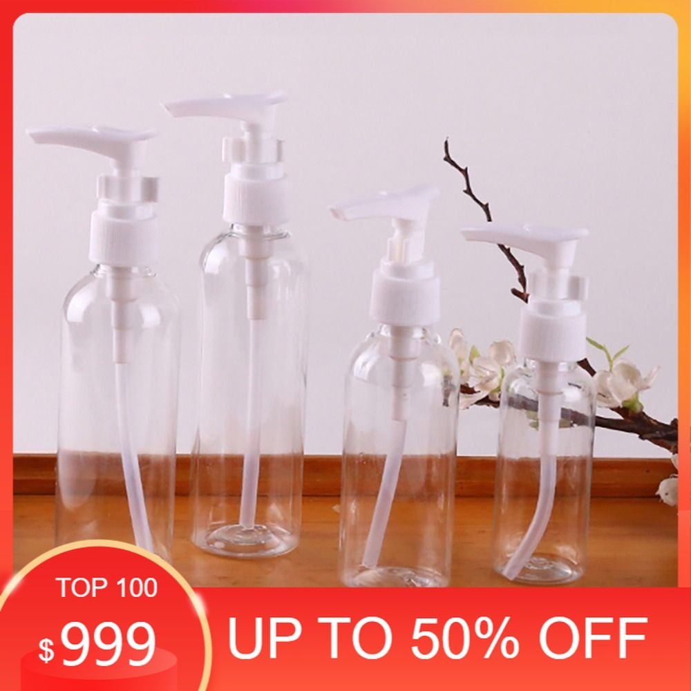 5 ขวด ขวดปั๊มเปล่า พลาสติก ขวด ใส่ครีม ขวดปั้ม โลชั่น แชมพู PET ขวดแบ่ง 30 50 100 120 มล.