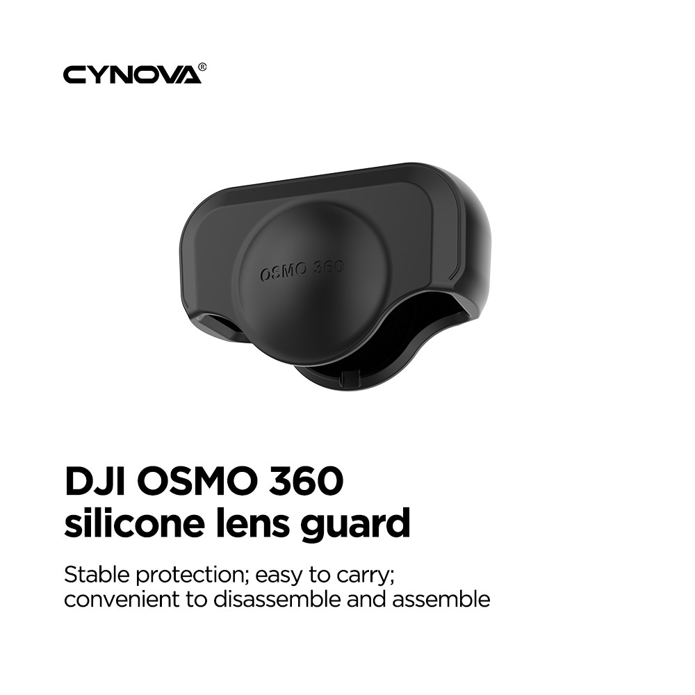 สําหรับ DJI OSMO 360 เลนส์ซิลิโคนยามป้องกันกรณี Anti-Drop, ทนต่อการสึกหรอและป้องกันรอยขีดข่วน OSMO 360 อุปกรณ์เสริมเลนส์กล้องพาโนรามา