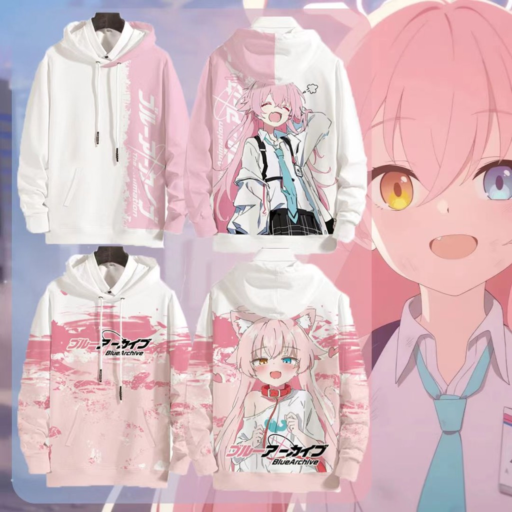 เสื้อฮู้ดคอสเพลย์ Takanashi Hoshino จากเกม Blue Archive